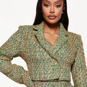 NWT Fashion Nova Cropped Blazer(size 2X)